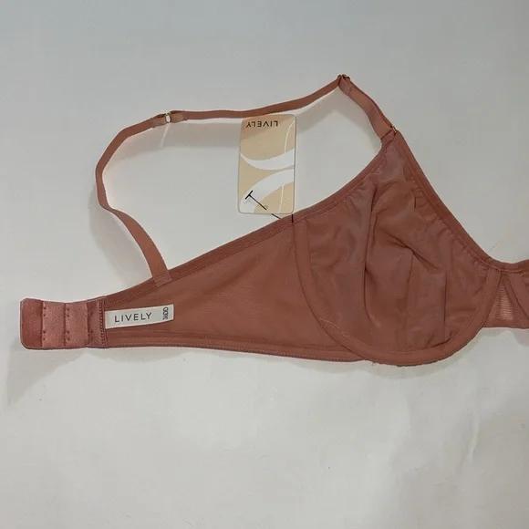 Lively Underwire Lace Bra Shell Pink Size 36DD NWT - Picture 13 of 17